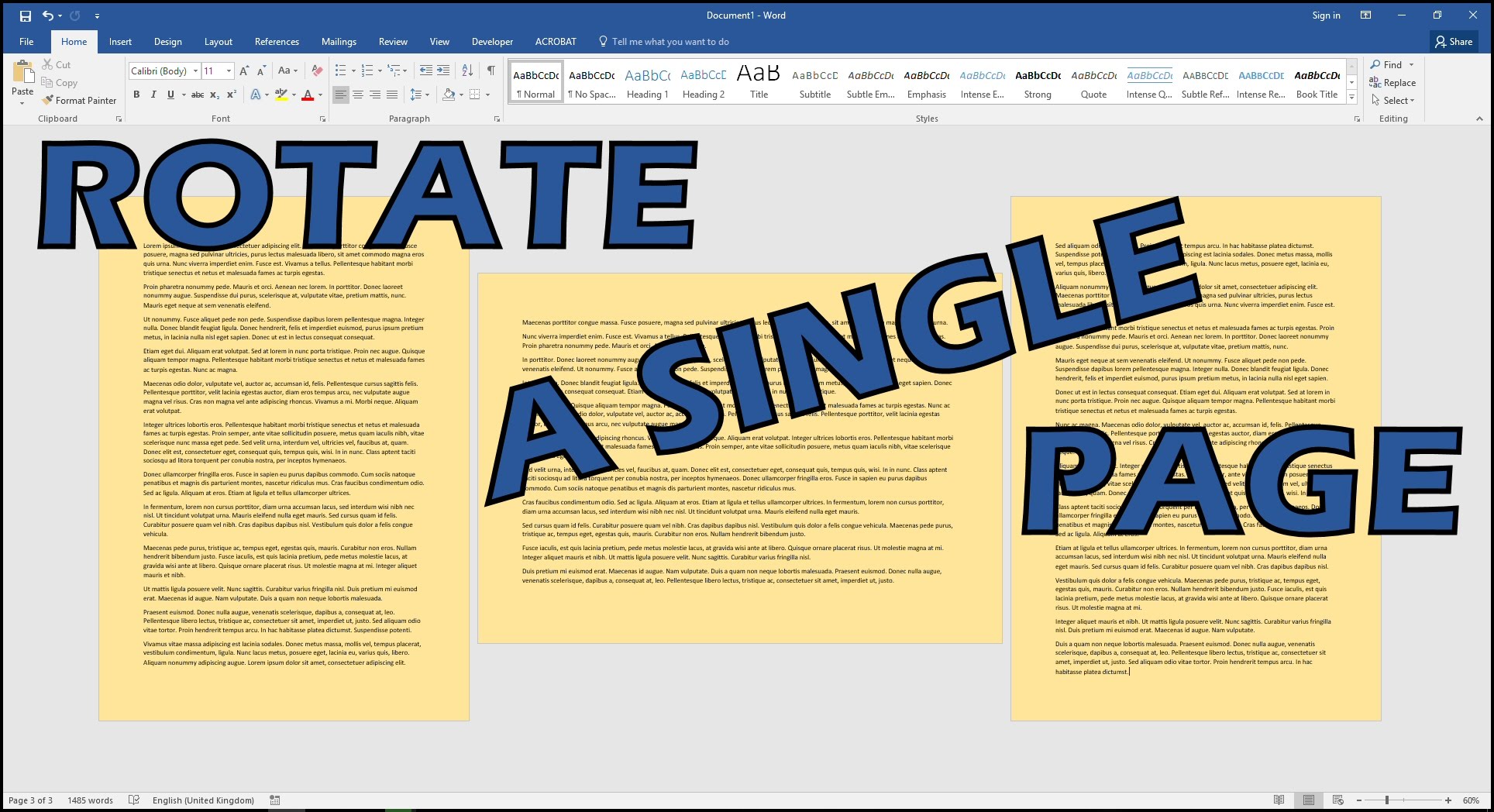 How to Rotate Picture in Word